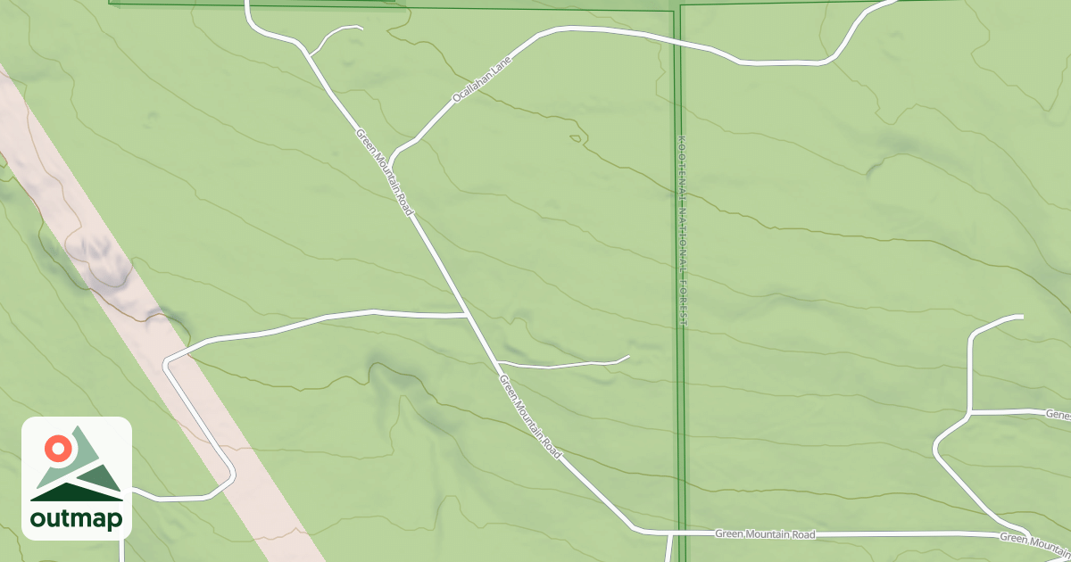 Map of GREEN MOUNTAIN - OCALLAHAN LN