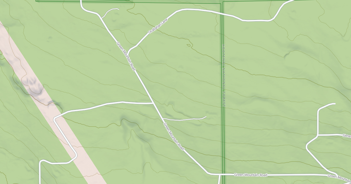 Map preview of GREEN MOUNTAIN - OCALLAHAN LN