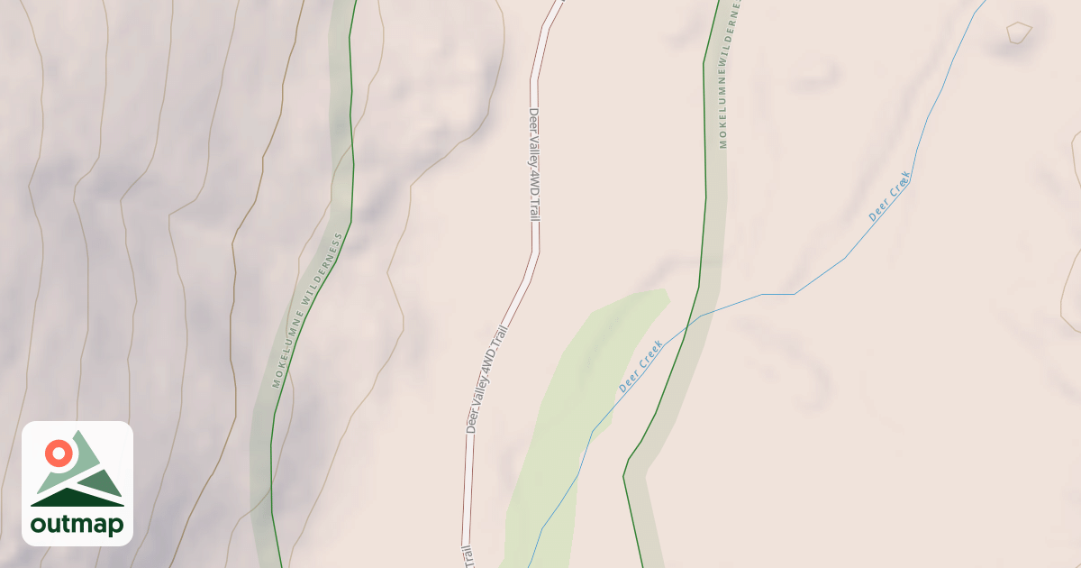 Map of DEER VALLEY NORTH 4WD