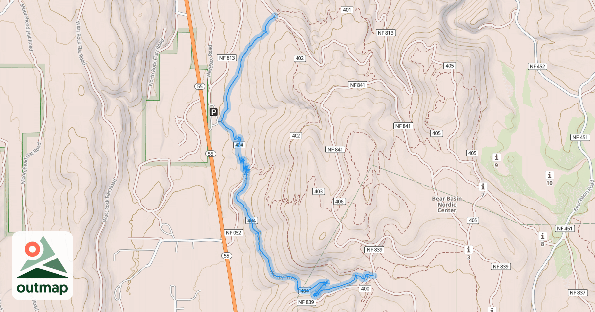 Map of Westy Trail