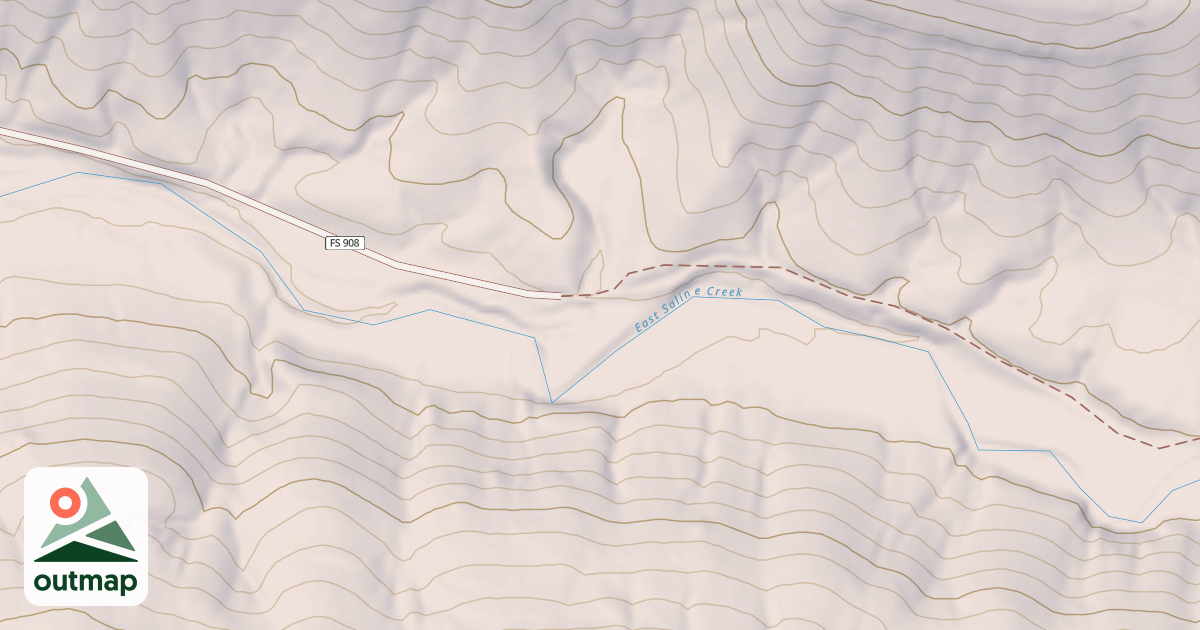 Map of EAST FORK SALINE