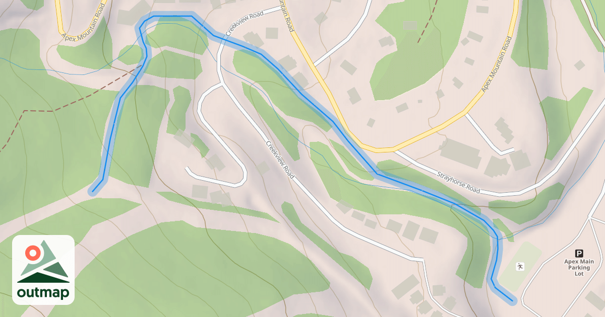 Map of Strayhorse Trail
