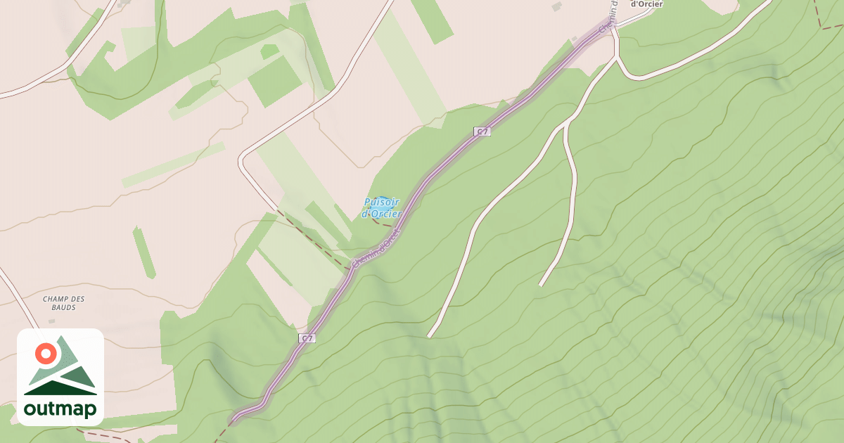 Map of Chemin d'Orcet