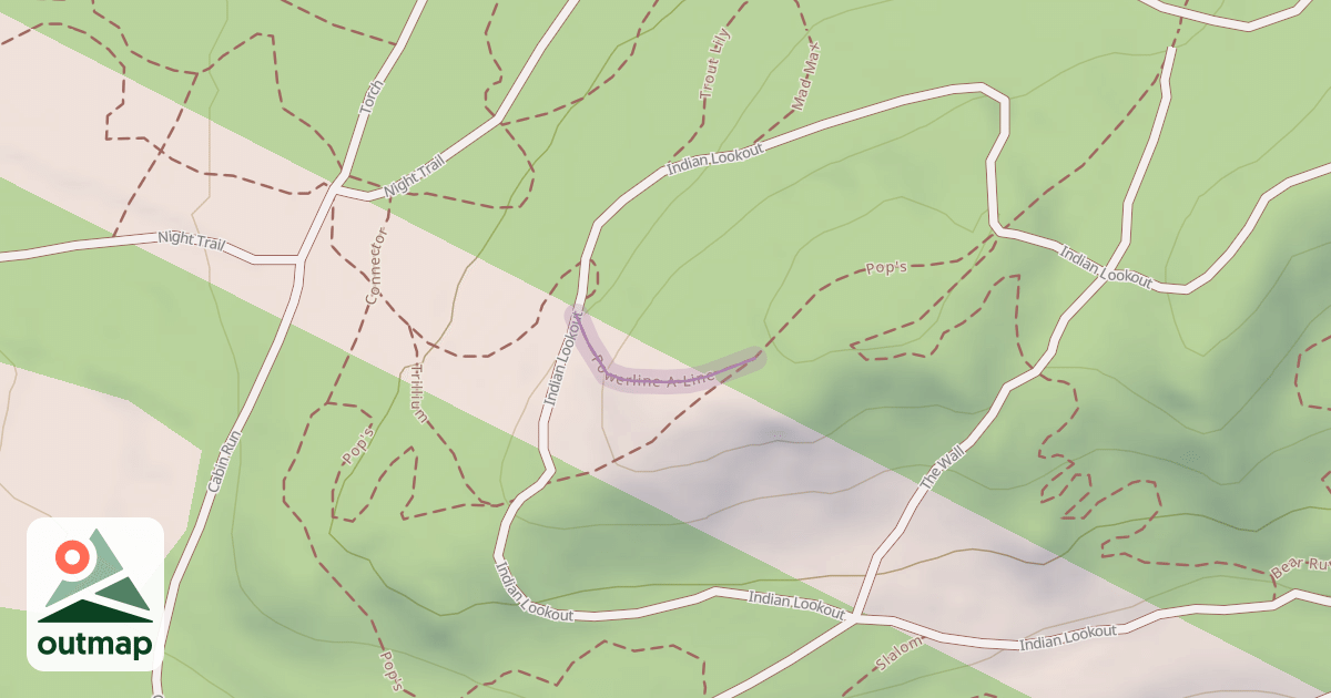 Map of Powerline A-Line