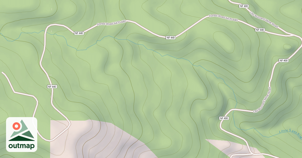 Map of USFS Motor Vehicle Use Map Roads {00174450-B2B6-437C-90AD-756B0A23C882}