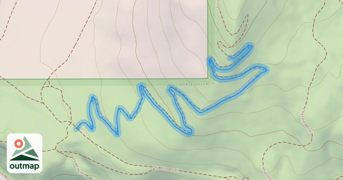 Map of Half Ridge Trail
