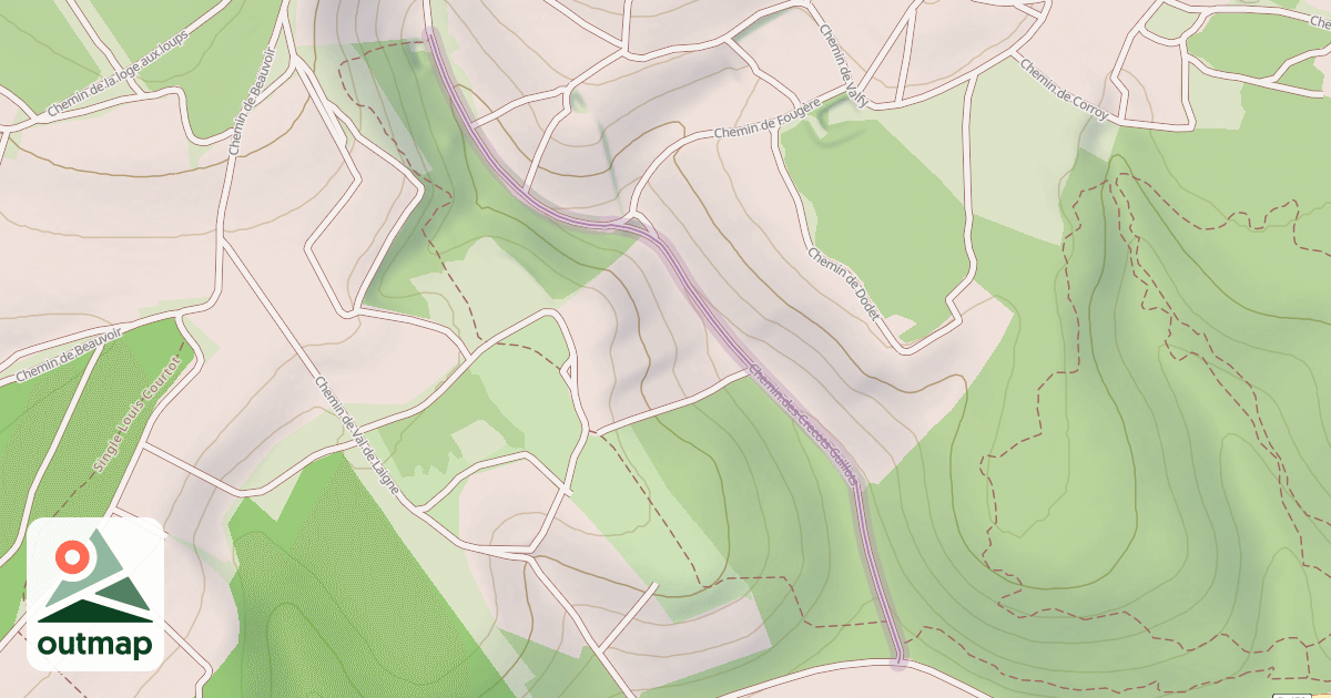 Map of Chemin des Crecots Guillots
