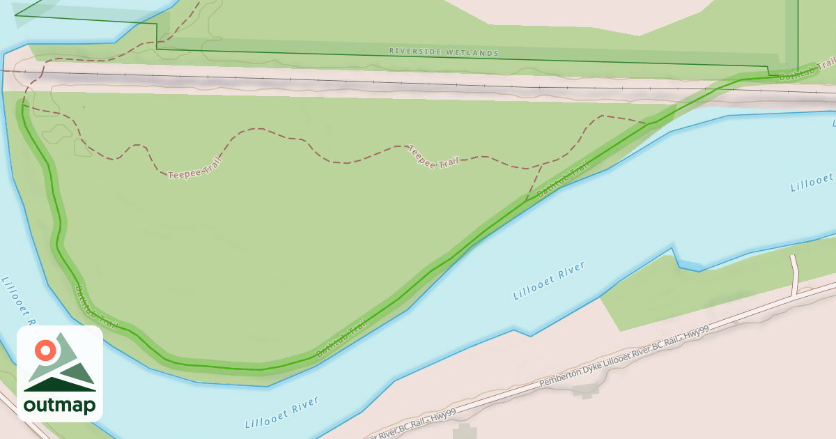 Map of Bathtub Trail