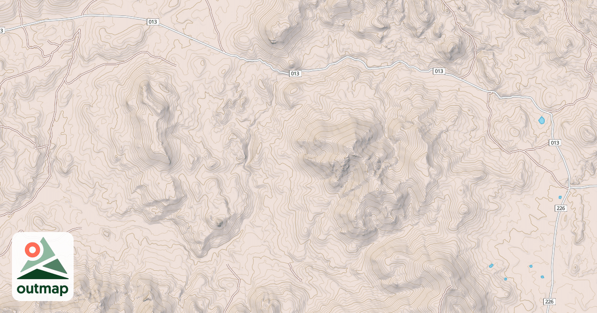 Map of COLD SPRINGS