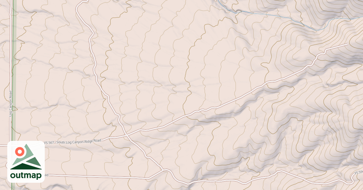 Map of LOG CANYON
