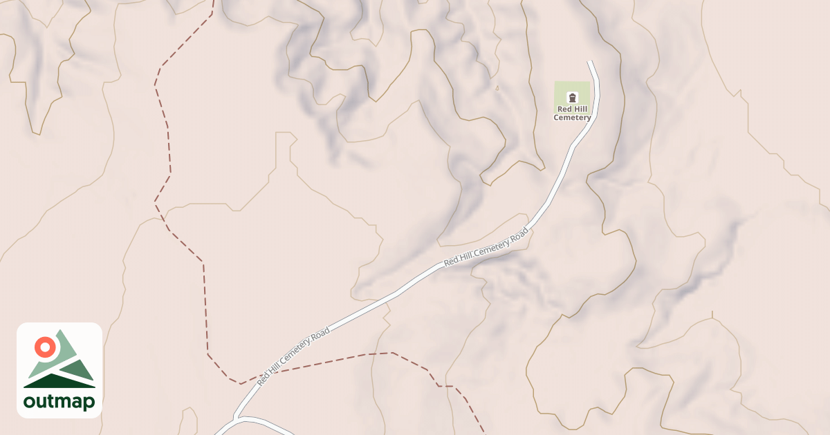 Map of REDHILL CEMETERY