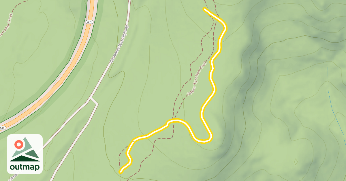 Map of Tyrolean Ridge