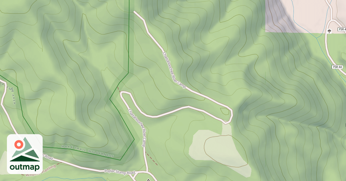 Map of CHATT RIVER CAMP