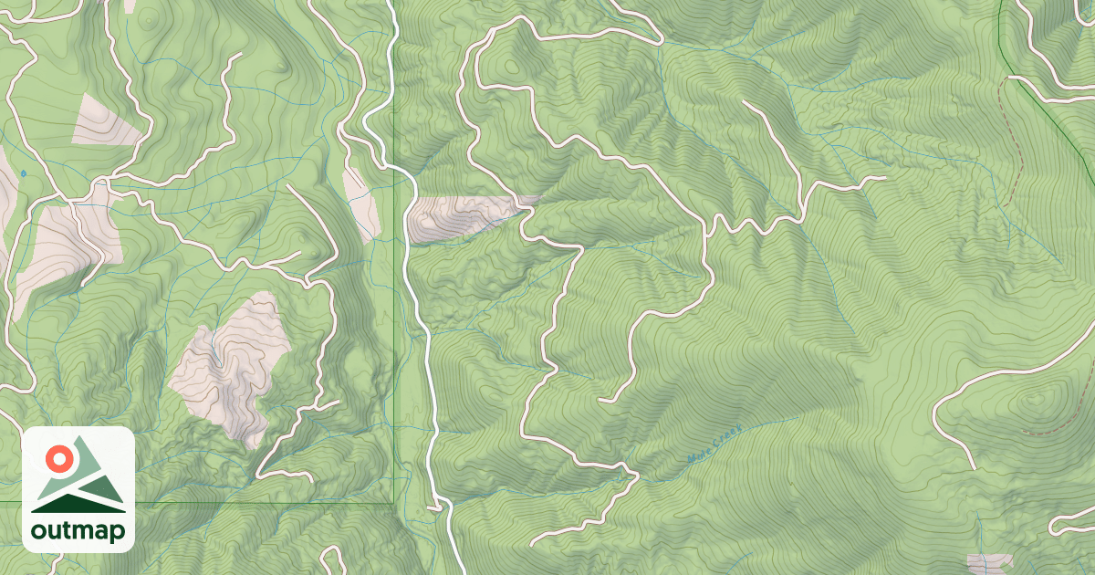 Map of MULE CREEK