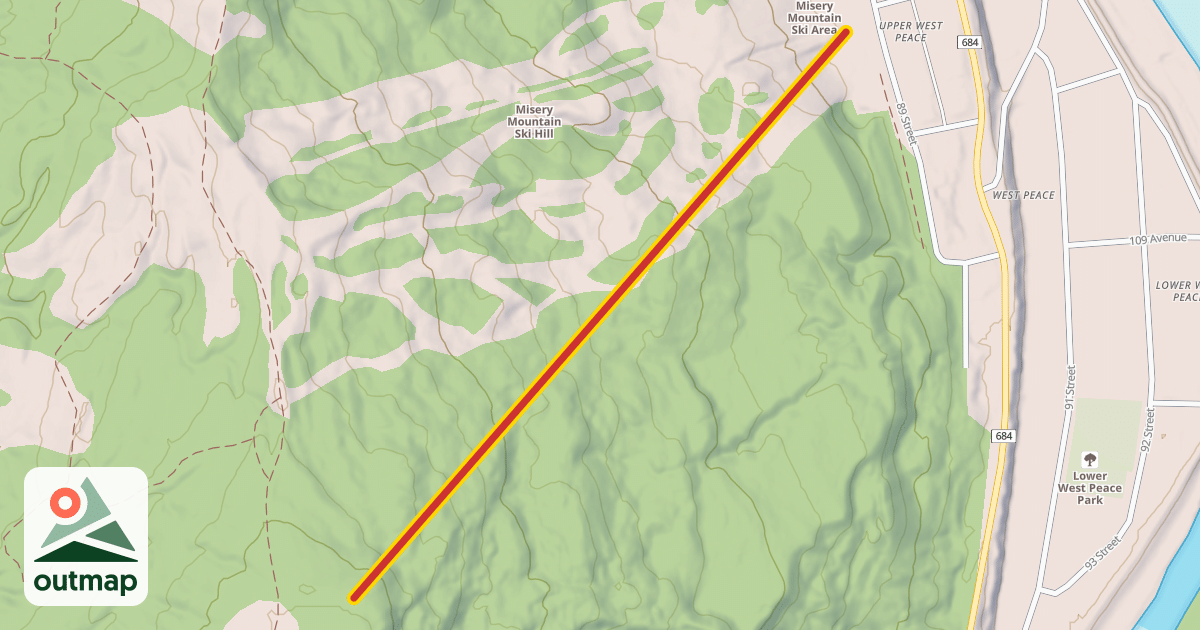 Map of Frontline Chairlift