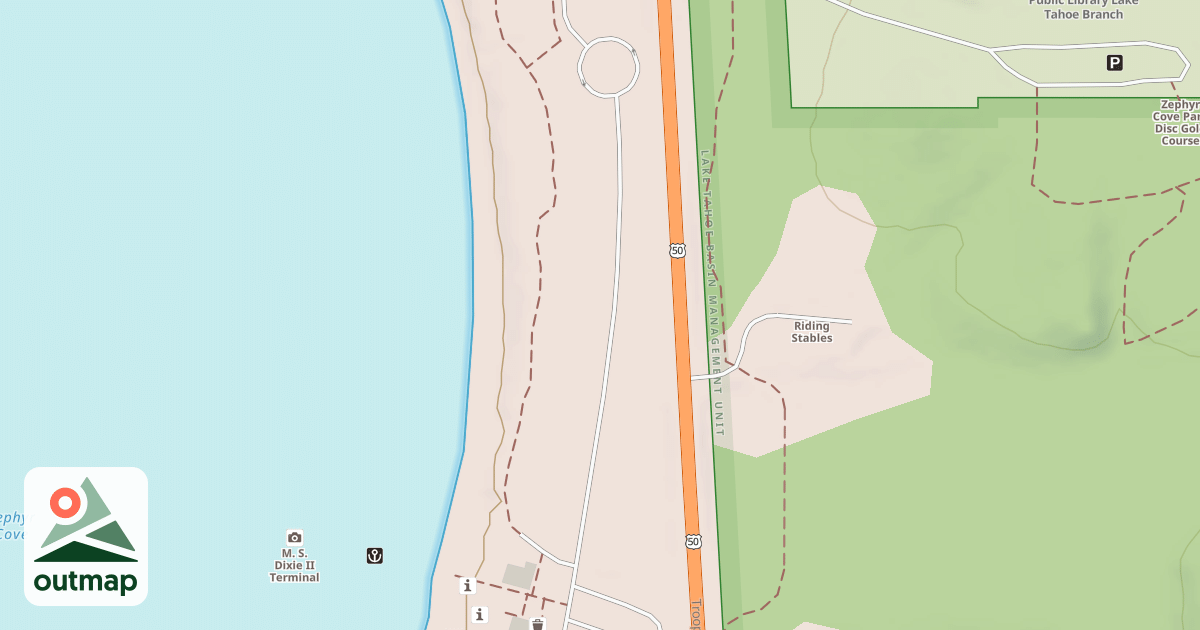 Map of ZEPHYR COVE RESORT B SPUR
