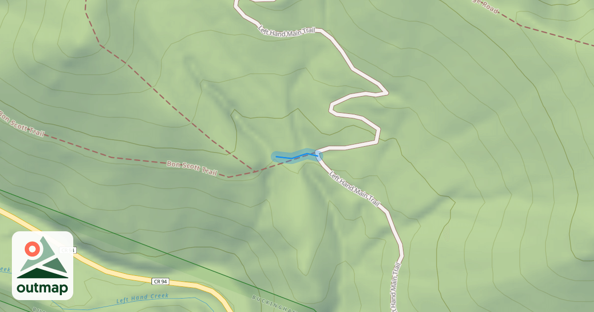 Map of Bon Scott Trail
