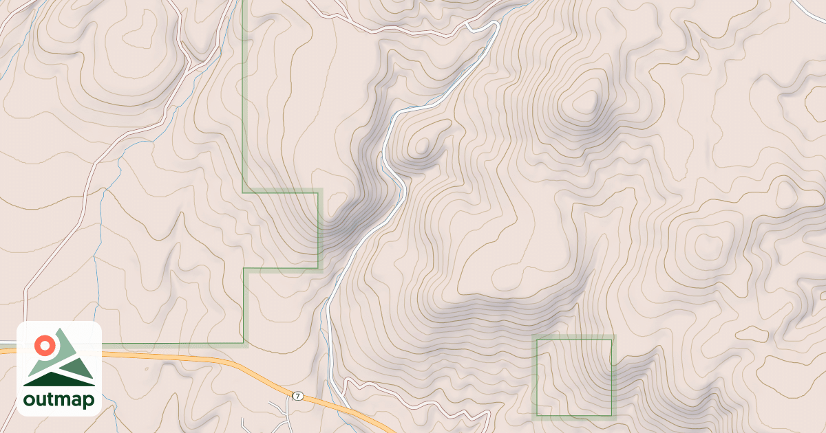 Map of UNION CREEK ROAD