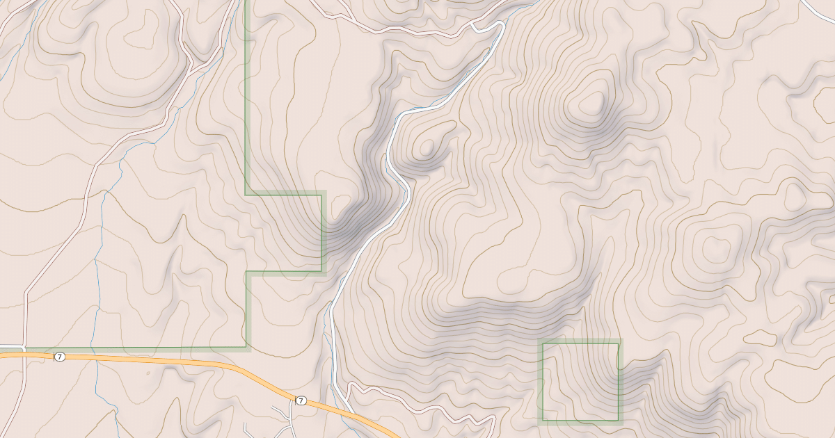 Map preview of UNION CREEK ROAD