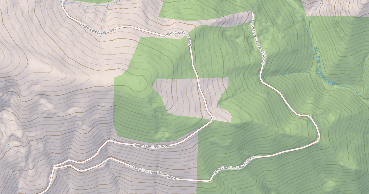 Map preview of UPPER COW CREEK