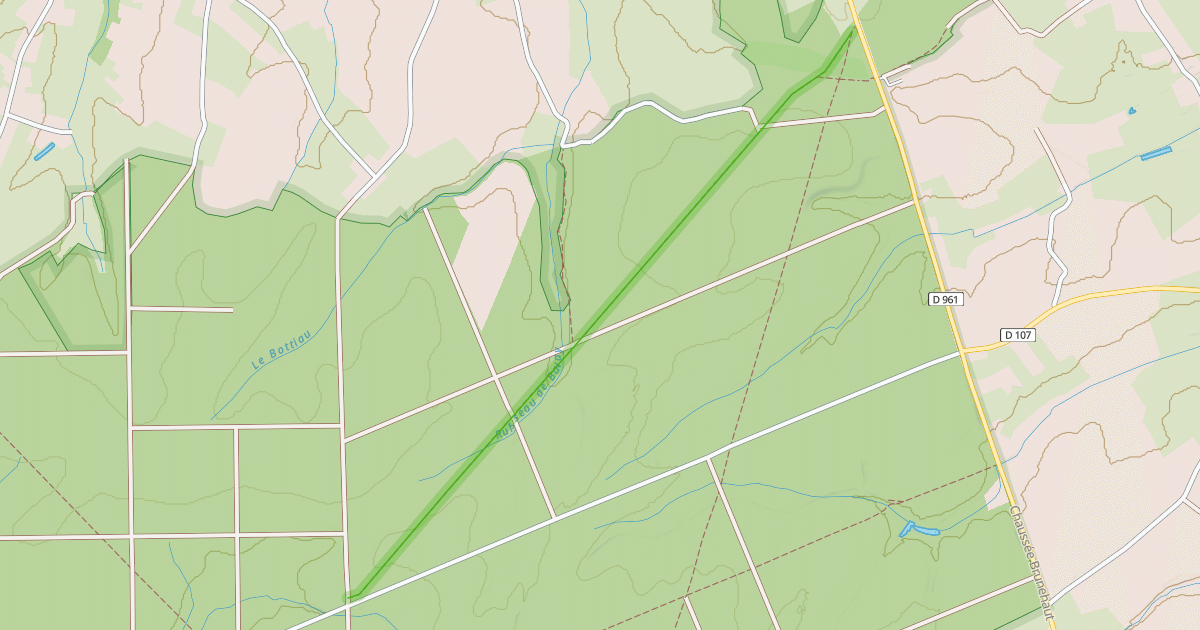 Map preview of Sentier du Quêne au Leu à la Route de la Haute Rue