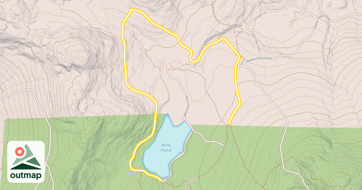 Map of Sugar Hill Run
