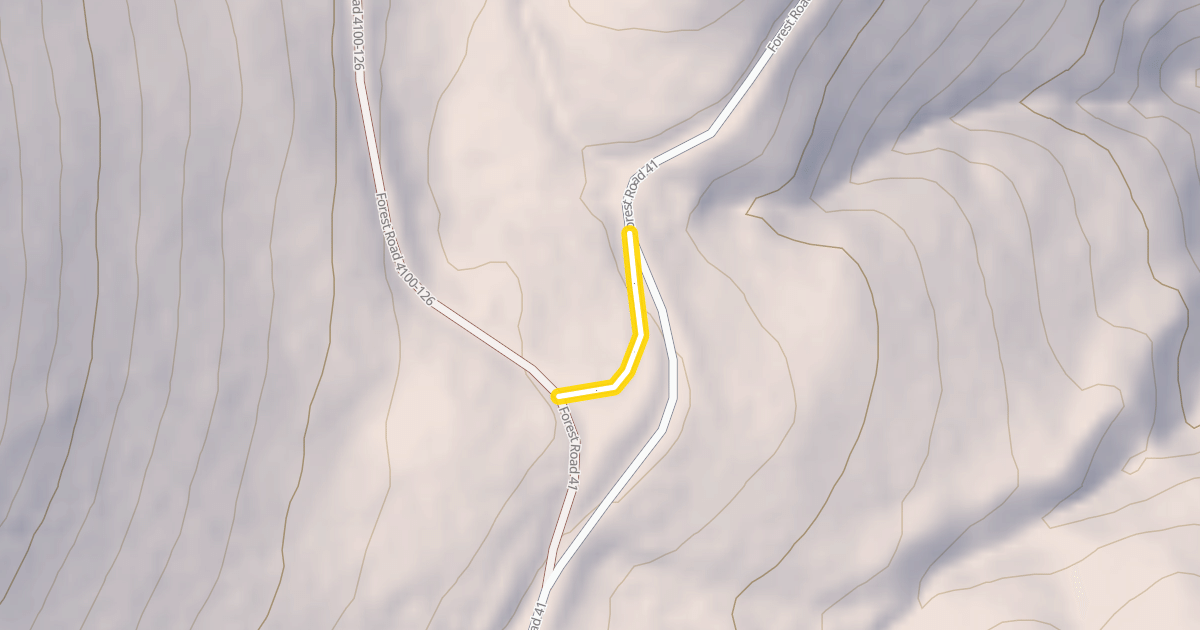 Map preview of Forest Road 4100-126