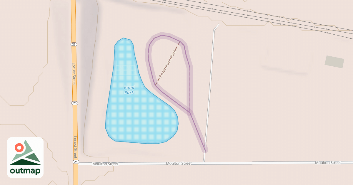 Map of Pond Park Path