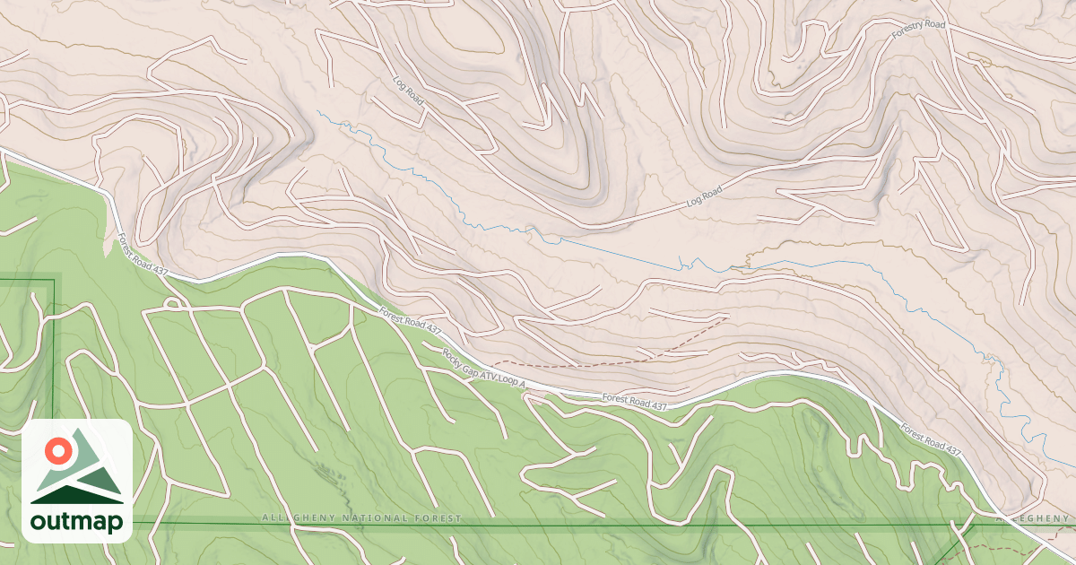 Map of Rocky Gap Atv Loop A