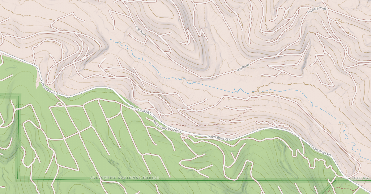 Map preview of Rocky Gap Atv Loop A