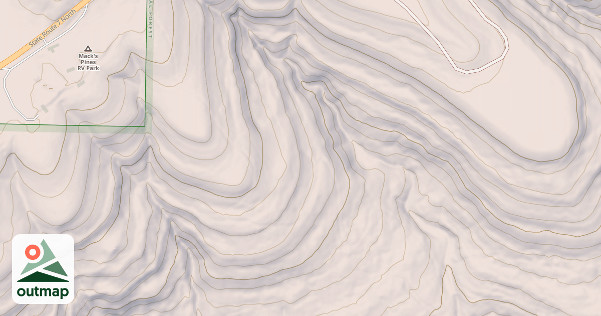 Map of USFS Motor Vehicle Use Map Roads {4268B98F-1345-4FB6-8069-09808E3C15D1} in Pope