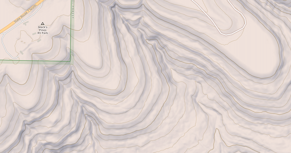 Map preview of USFS Motor Vehicle Use Map Roads {4268B98F-1345-4FB6-8069-09808E3C15D1}