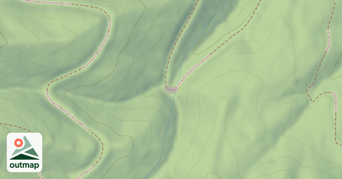 Map of Northwest Saltzman Road