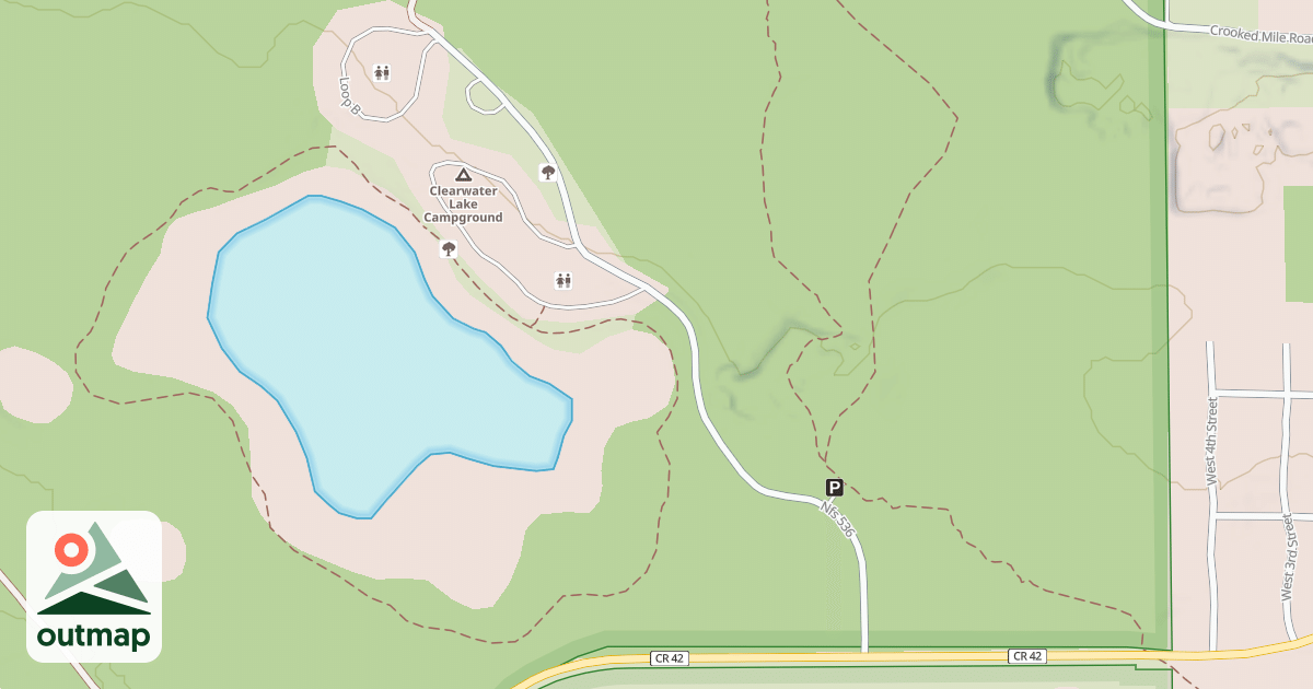 Map of CLEARWATER LAKE REC.