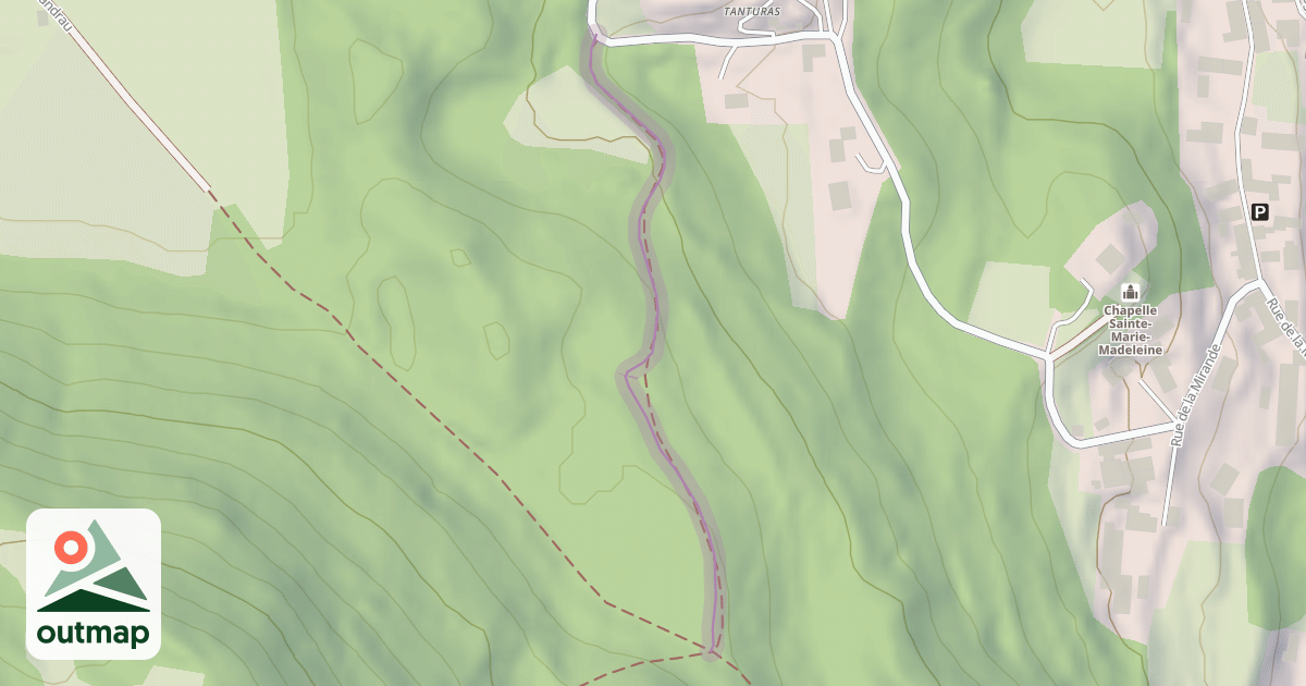 Map of Chemin du Tanturas