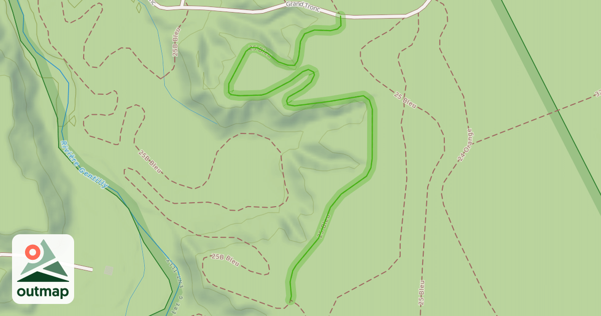 Map of 25 Bleu