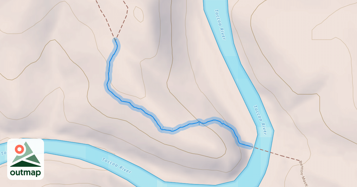 Map of Benton MacKaye & Duncan Ridge Trail