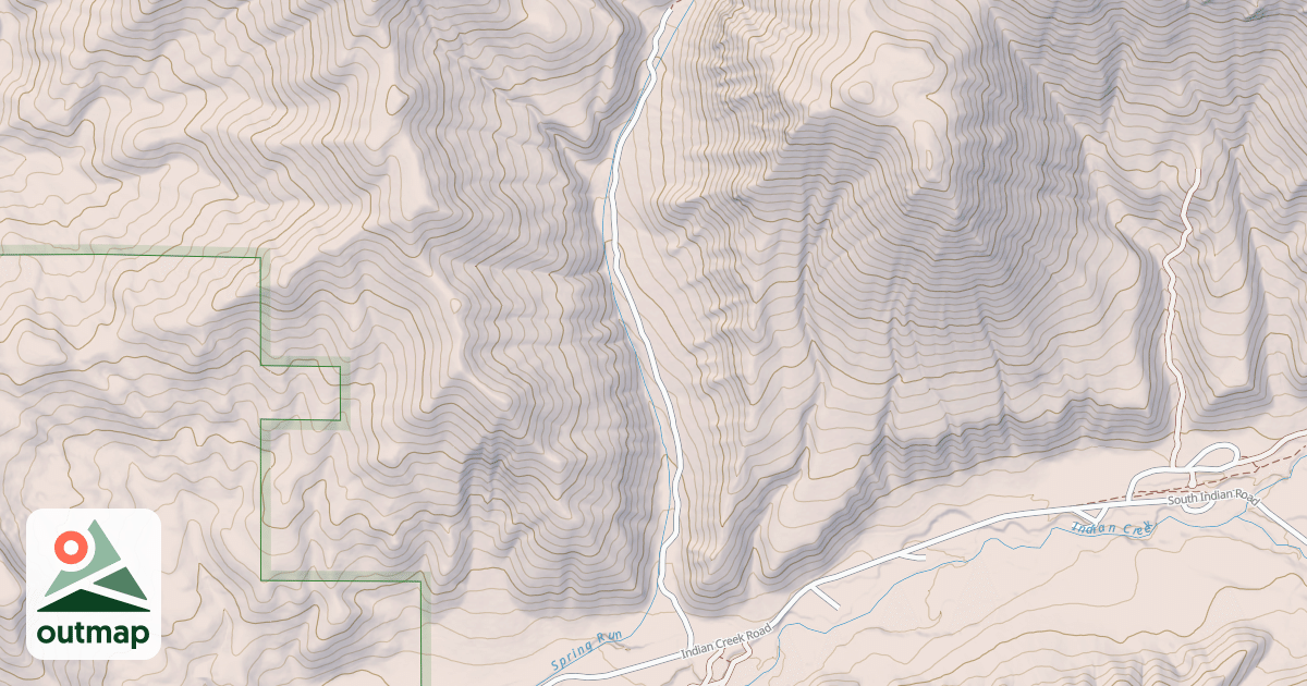Map of SPRING RUN