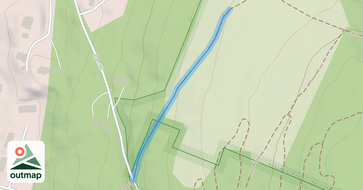 Map of Paine Mountain Trail