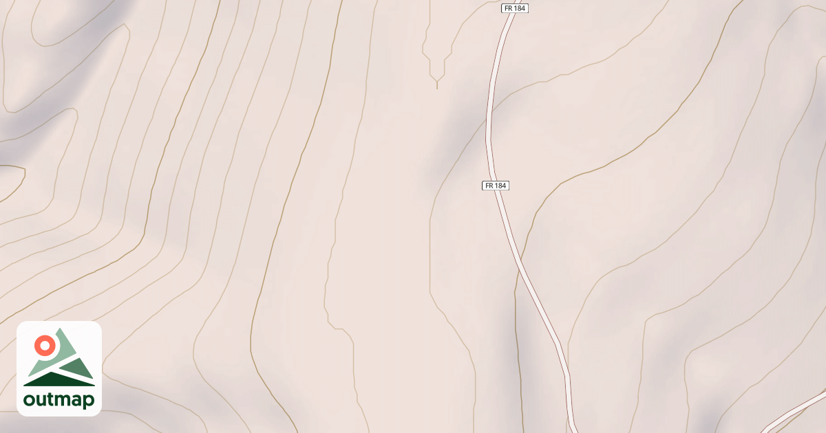 Map of LEFT FK. BOULDER CR SPUR B