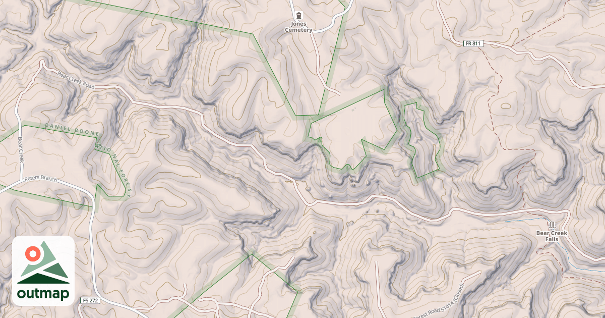 Map of BEAR CREEK
