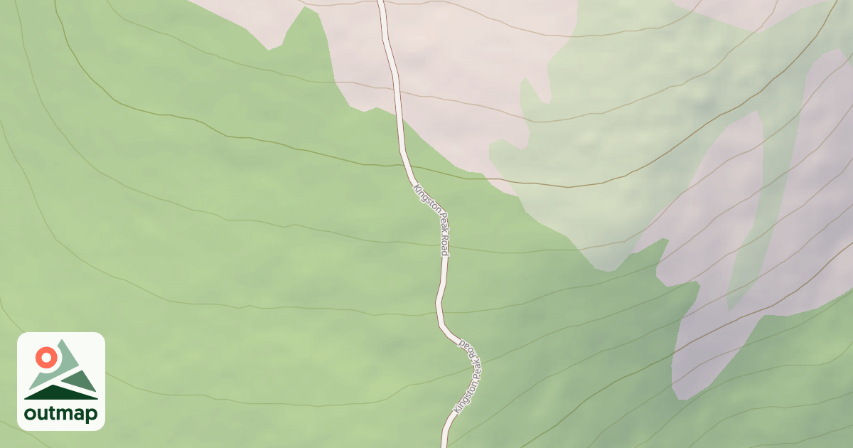 Map of KINGSTON PEAK