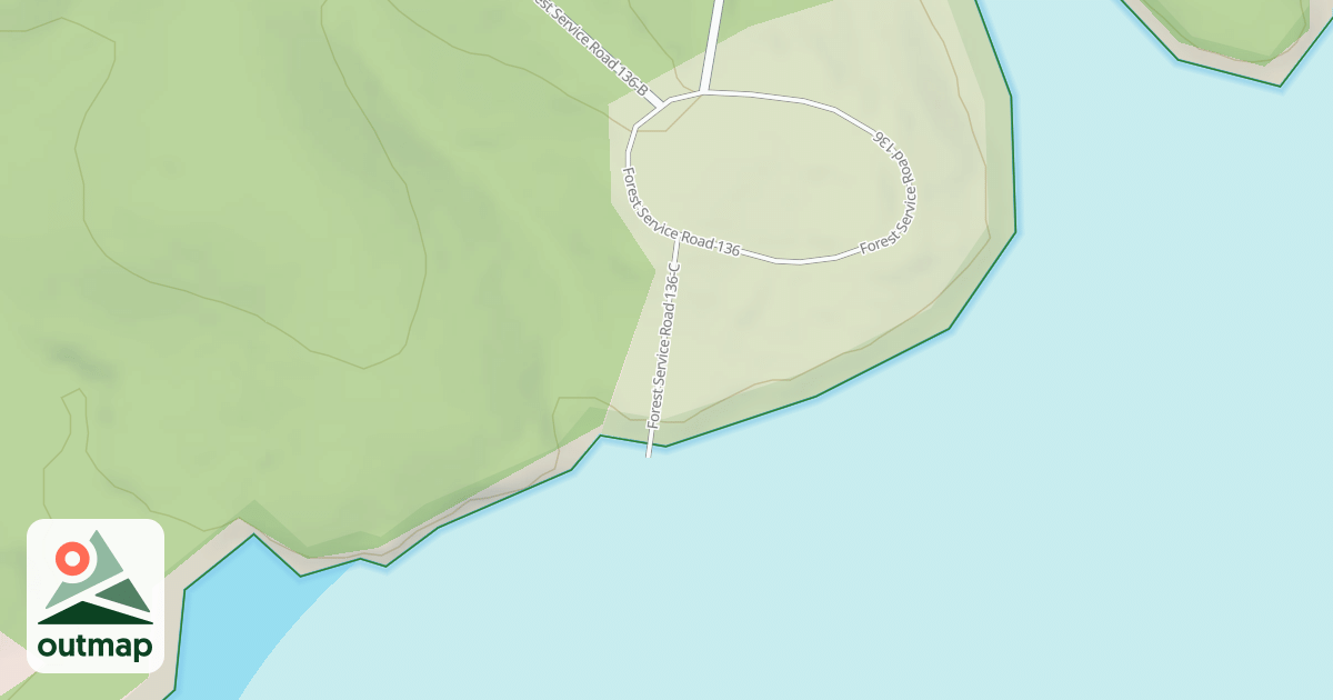 Map of T.B. BOAT RAMP ACCESS