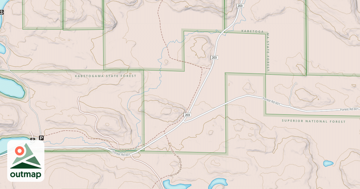 Map of David Dill-Arrowhead State Trail