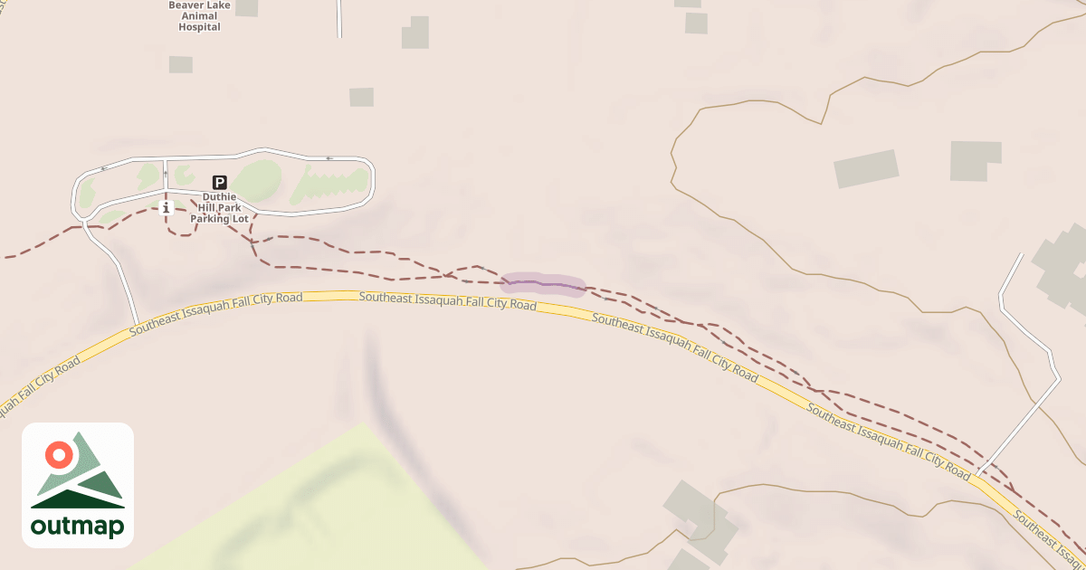 Map of Parking Lot Connector Trail