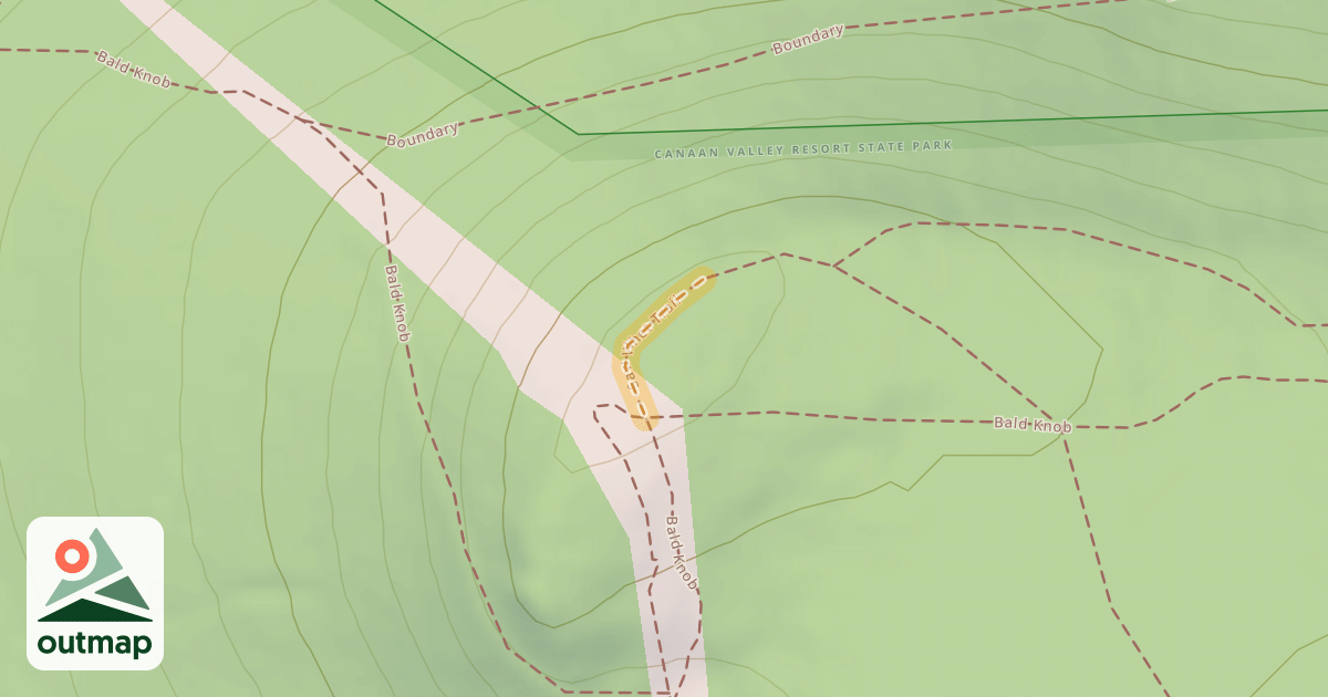 Map of Saw Whet Trail