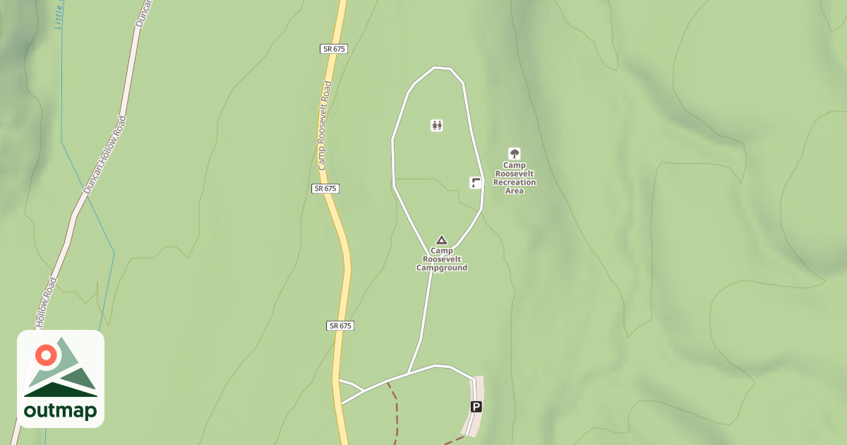 Map of CAMP ROOSEVELT