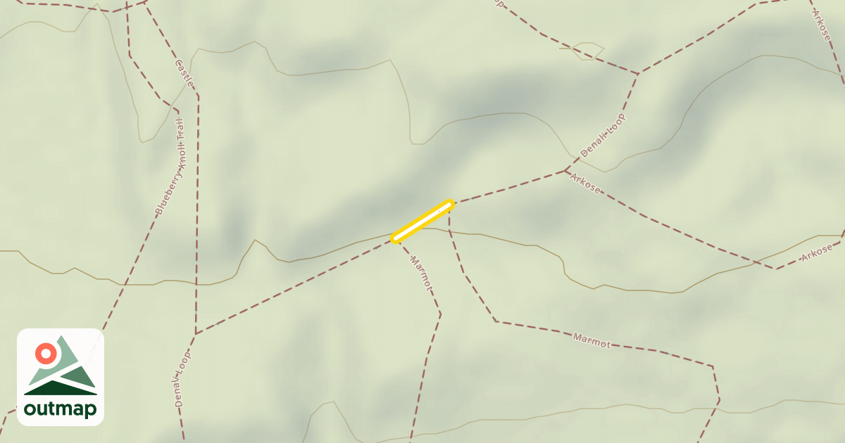 Map of Denali Loop