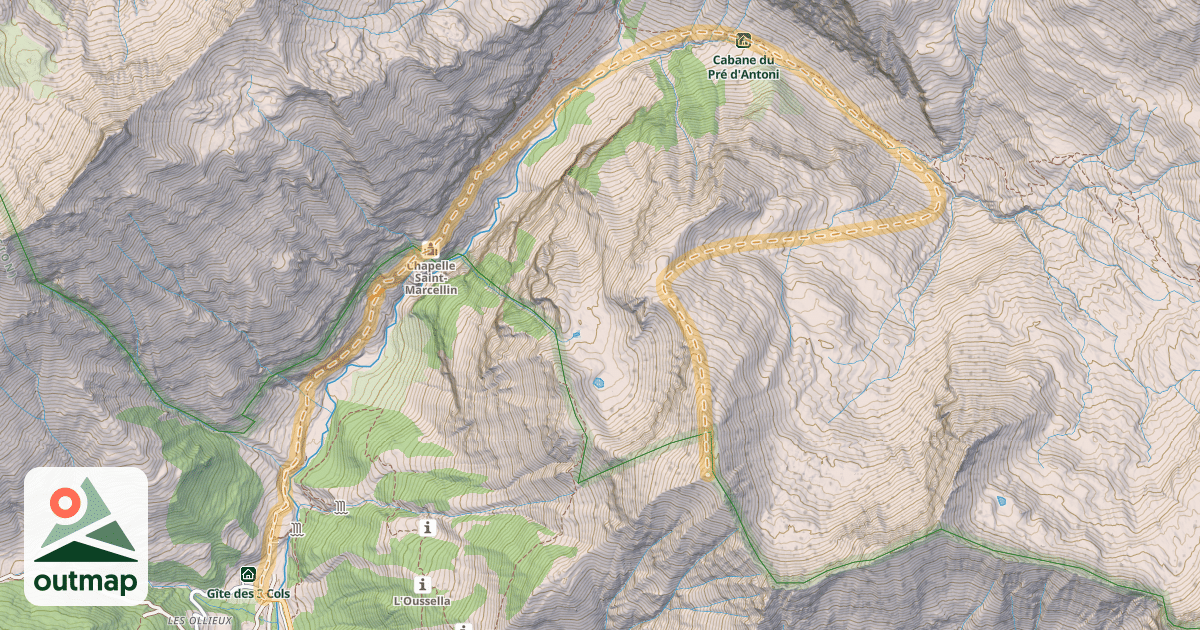 Map of Le Piarra — Champ Perchier