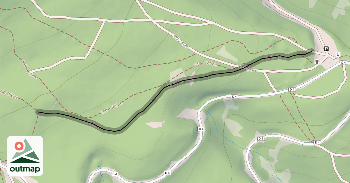 Map of VTT-Bleue